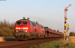 218 345-7 und 218 366-3 mit dem AS 1456 (Niebüll-Westerland(Sylt)) bei Klanxbüll 8.5.16