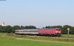 218 498-4 und 218 416-6 mit dem EC 191 (Basel SBB-München Hbf) bei Sontheim(Schwab) 8.8.16