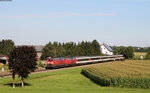 218 416-6 und 218 498-4 mit dem EC 192 (München Hbf-Basel SBB) bei Wiedergeltingen 8.8.16