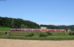 218 326-7 mit dem IRE 3220 (Ulm Hbf-Neustadt(Schwarzw)) bei Unadingen 13.8.16