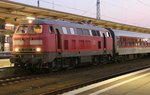 8.9.2016 Berlin-Lichtenberg. 218 831 vor Nachtzug Sirius