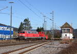 218 470-3 mit dem RbZ 9140x (Seebrugg-Villingen(Schwarzw)) in Titisee 28.11.16