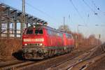 Am 30.12.16 fuhren 218 431 und 218 499 aus Bremen über Recklinghausen-Süd zurück nach Ulm,   