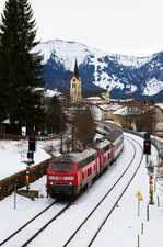 Kurz hinter Oberstaufen, Fahrtrichtung Lindau.