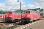 218 409-1 und 218 463-4 konnte man am 30.07.07 im Ulmer HBF beim Rangieren zusehen.