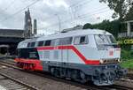 16.08.2021 Hamburg Hbf: nach langer Umbau- und Revisionszeit durchfuhr die 218 497-6 von Cottbus nach Kiel zu ihrem  neuen Arbeitgeber  NAH.SH den Hamburger Hbf.