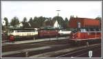 BR 218 und eine 221 in Lbeck. (Archiv 12/80)