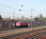 218 484-4 auf der SFS Mannheim - Stuttgart in Neuluheim.