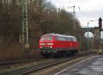 218 139-4 fhrt Lz in Richtung Osten durch Eichenberg.