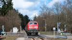 218 408-3 mit der RB 12624 (Boppard Hbf - Emmelshausen) am 1. April 2010 in Boppard-Fleckartshhe.