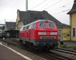 Nachdem 218 470-3 mit ihrem RE Marburg erreicht hatte, musste fr die Rckfahrt nach Frankenberg(Eder) natrlich umgesetzt werden. Aufgenommen am 23.10.2010.