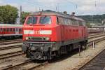 Die 218 439-8 in Ulm Hbf am 07,08,10