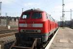 218 823-3, in Hannover HBF an 09-04.2011-