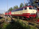 218 105-5 und 218 432-3 am 03.07.2011 in Friedrichshafen.