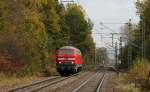 218 208-7 als Tfzf 94390 (Singen (Htw)-Kln Deutzerfeld)  in Donaueschingen 25.10.11