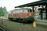 218 115-4 Bahnhof Husum im Juni 1983