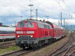 BR 218 414 erreicht am 2.6.2006 Mainz Hbf.