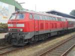 218 452 mit RE aus Hannover in Bad Harzburg. 4.9.2014