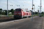 218 839 rangiert am 18.07.2015 auf dem Bahnhof Berlin Lichtenberg.