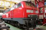 218 465-3 stand am 14.06.2014 im AW Bremen Sebaldsbrück. Aufgenommen am TdoT zum 100 jährigen Jubiläum.