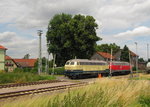 Railsystems RP 218 480-2 + 218 469-5 am 11.07.2016 beim umsetzen in Emleben.