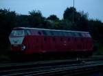 119 003 zur Nachtfotoparade im Chemnitzer Eisenbahnmuseum