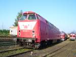 BR 219 003-1 im SEM Chemnitz-Hilbersdorf (26.08.07).