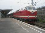 Hier 119 158-4 mit einem ILA-Shuttle von Berlin Lichtenberg nach Berlin ILA Bahnhof, dieser Zug stand am 12.6.2010 in Berlin Lichtenberg.