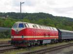 DR 119 158-4 von den Dampflokfreunden Berlin e.V. im Bf Meiningen; 04.09.2010