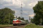 Die 119 158-4 fuhr am 12.06.2011 mit einem Saturn-Sonderzug nach Kln Messe/Deutz, hier in Solingen.