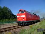 219 084-1 war am 20.08.11 bei der Lokparade beim 21. Heizhausfest in Chemnitz-Hilbersdorf zusehen.

