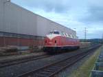 Ex- DB 220 053 der Brohltal- Eisenbahn im Industriegebiet Koblenz- Ltzel