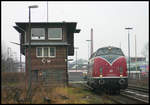 Am 24.2.2007 kam die Hammer V 200033 mit dem musealen Lübeck Büchener Doppelstockzug im Rahmen einer Sonderfahrt nach Cloppenburg. Im Bahnhof Cloppenburg musste die V 200033 umsetzen, um später die Nebenstrecke nach Friesoythe zu befahren. Dabei rangierte sie auch in Höhe des Stellwerk Cw.