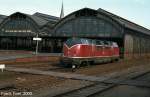 Lbeck Hbf mit V 200 Alltagbetrieb vor gut 35 Jahren.