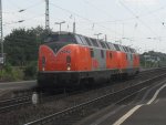 Zwei V200er der RTS-GMBH am 9.7.10 im Beueler Bahnhof.