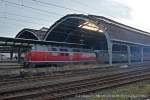 Sonderzug Köln - Winterberg DZ Wintermärchen DPF61499 zum Schluss des Zuges die V 200 116  am 18.01.2014 in den Hagener Hbf.