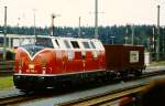 221 108-4 auf der Fahrzeugparade  Vom Adler bis in die Gegenwart , die im September 1985 an mehreren Wochenenden in Nrnberg-Langwasser zum 150jhrigen Jubilum der Eisenbahn in Deutschland stattgefunden hat.
