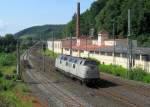 V270.09 der SGL durchfährt am 06. August 2014 den Bahnhof Kronach in Richtung Saalfeld.