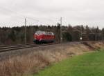 221 145 fuhr am 19.12.14 durch Oberjößnitz/V. Das Wetter wird einfach nicht besser!