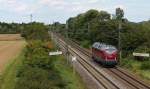 Nachschuss am 22.08.2014 auf die als Tfzf fahrende SGL V 270.10 (221 124-1) bei Müllheim (Baden) Richtung Freiburger Rbf fuhr.