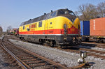 Ex DB 221 147-2, jetzt als D 20 bei der Bentheimer Eisenbahn.
Bad Bentheim, 02.04.2016