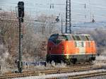 RTS 221 106 Pausiert am 04.12.16 in Babenhausen bei frostigen Temparaturen. Dieses Foto hat ein Bekannter von mir gemacht und ich darf es veröffentlichen. Es wurde von einen Bahnsteig aus gemacht