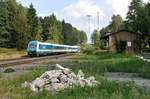 223 067 mit dem ALX84108 von München Hbf nach Hof Hbf bei Röslau, 19.08.2016