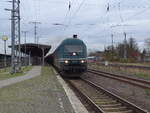 Am 12.11.2017 kam die 223 141 mit einem Getreidezug aus Richtung Magdeburg nach Stendal und fuhr weiter in Richtung Salzwedel.