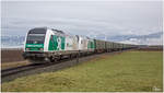 Das Steiermarkbahn Tandem 1223 004 und 2016 901, fährt mit dem SKGAG 96488 von Zeltweg nach Pöls. 
Sillweg 28.12.2017