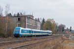 223 064 passierte am 13.11.2021 die Fotografen in Oberkotzau.