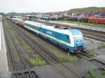 223 072 mit dem ALX 87006 aus Mnchen. Hier bei der Ankunft in Hof Hbf, am 28.05.10. Foto machte ich von Dder Fugngerbrcke!