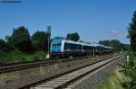 223 070 mit dem ALX 84115 von Hof Hbf nach Mnchen Hbf bei Schnfeld kurz vor der Einfahrt in Wiesau (Oberpf), 20.08.2011