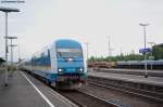 223 070 mit dem ALX 84114 von Mnchen Hbf nach Hof Hbf bei der Einfahrt in Weiden (Oberpf), 21.08.2012