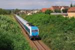 223 066 mit Ex 354 in Chotesov (30.07.2012)